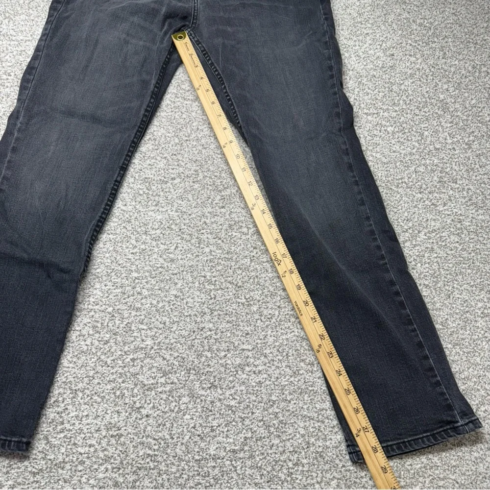 Women’s Hollister Dark Wash Black Gray Slim Straight Leg Jeans Size‎ 32x29